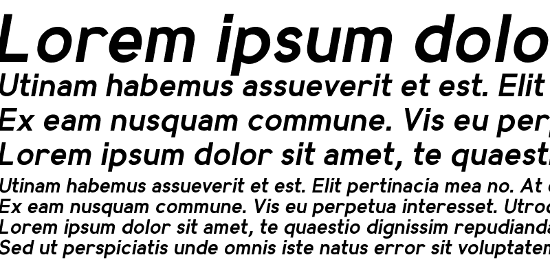 Sample of MadeynSans Semibold Italic