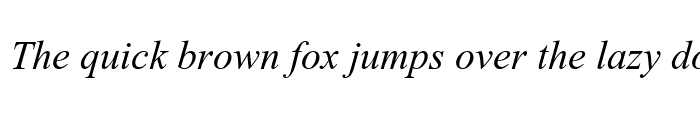 Preview of MaestroTimes Italic