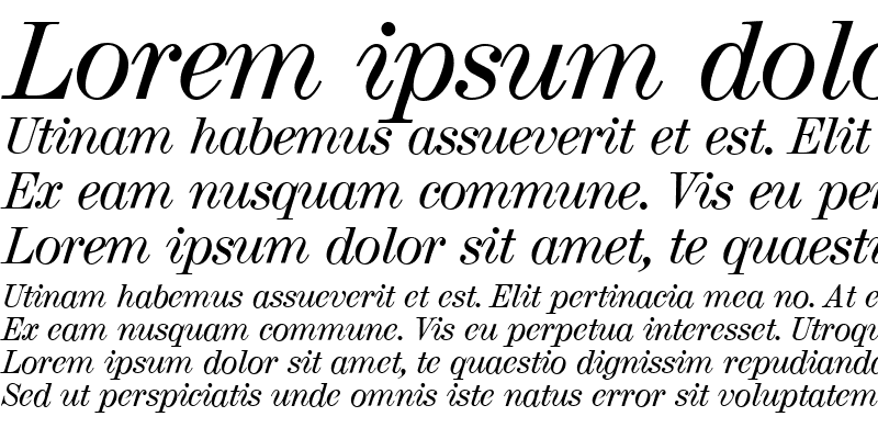 Sample of Magazine Italic