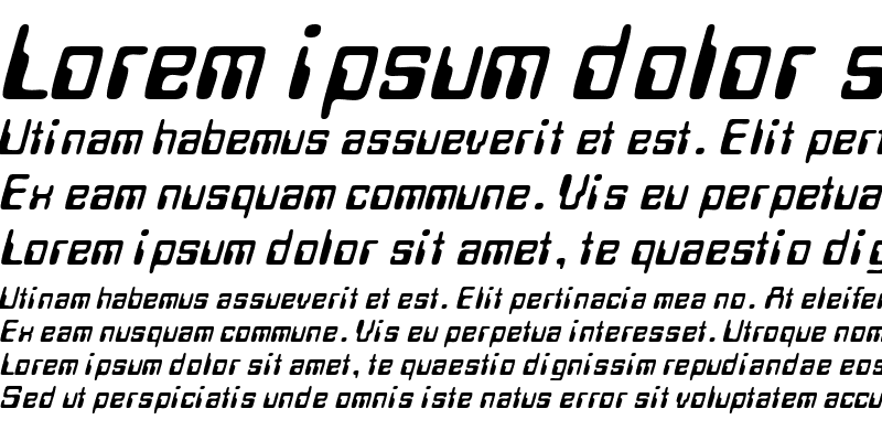 Sample of MagCardSSK Italic