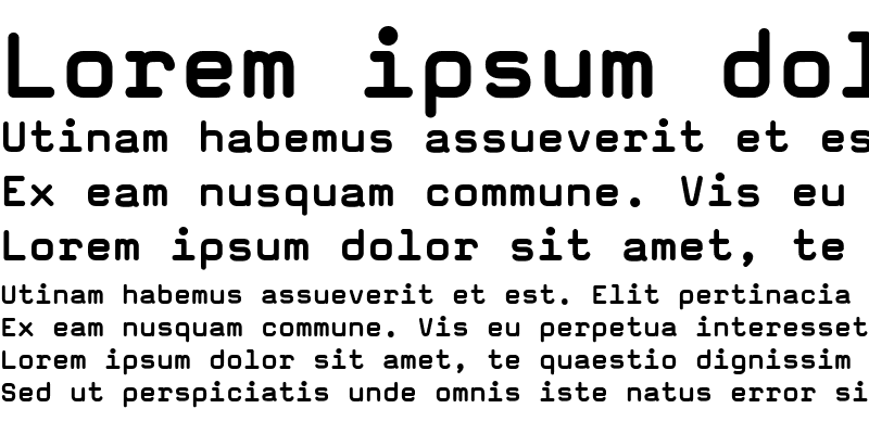 Sample of MagdaCleanMono Bold