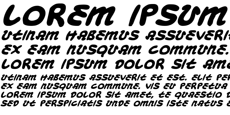 Sample of Magic Beans Bold Italic Bold Italic