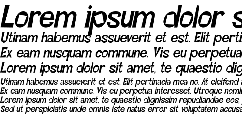 Sample of Magoo-Condensed Italic