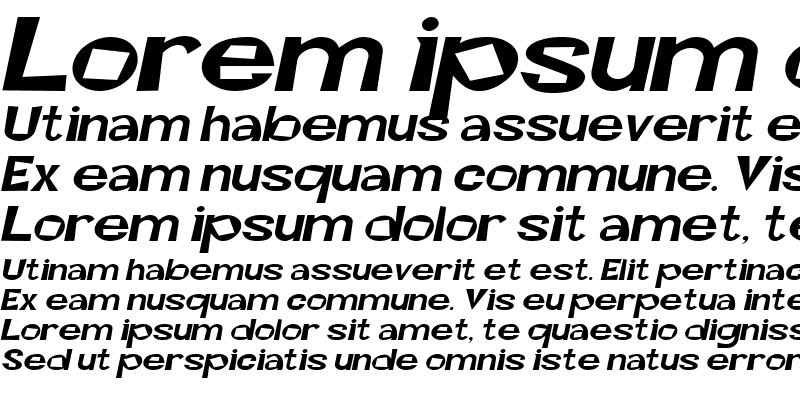 Sample of Magoo-Extended Italic