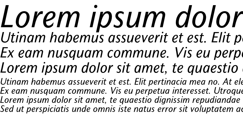 Sample of Mahsuri Sans MT Std Italic
