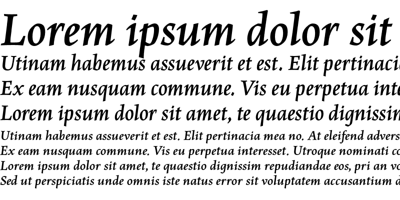Sample of MaiolaPro Bold Italic