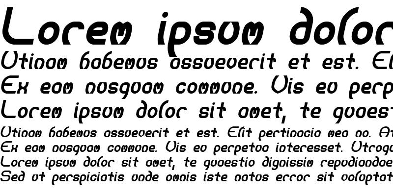 Sample of Majistir Bold Italic