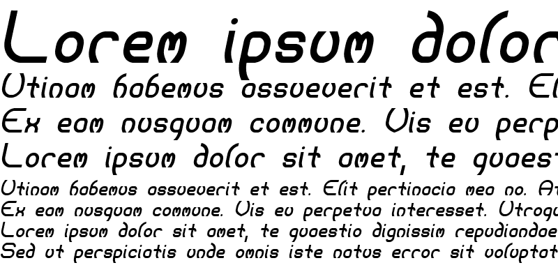 Sample of Majistir Italic