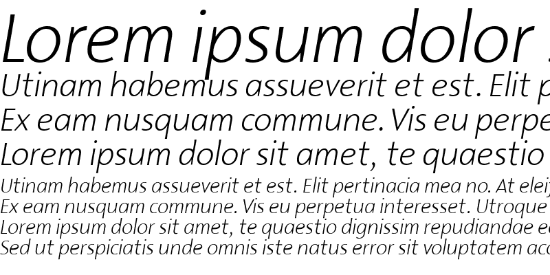 Sample of Malcom Italic