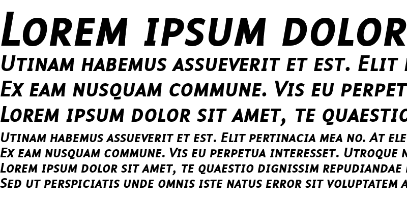 Sample of Malcom Medium Italic