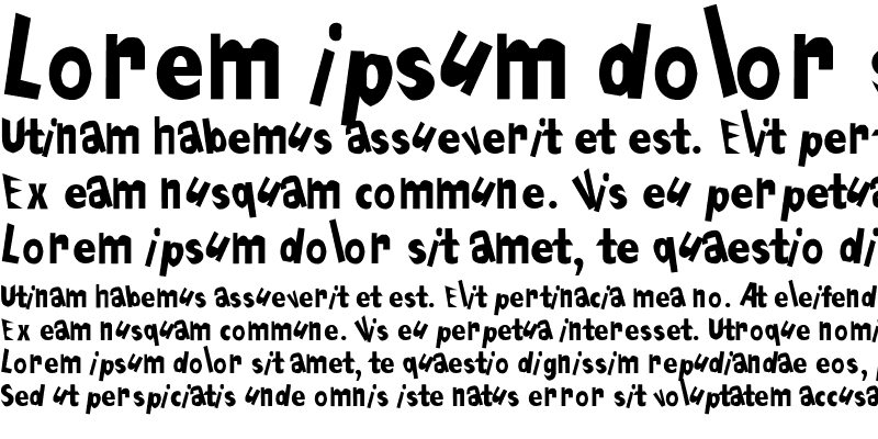 Sample of Malkavian Font