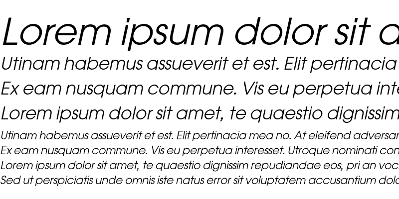 Sample of Mallanna Italic