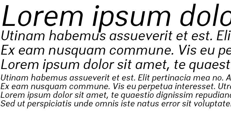 Sample of MalmoSans Regular Italic