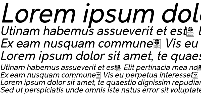 Sample of Malter Sans Italic Demo