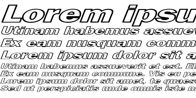 Sample of MaltfrankGothicHeavy HE Bold Italic