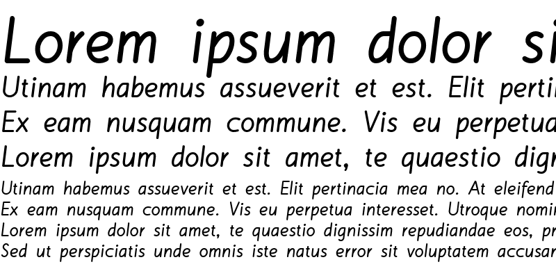 Sample of Malvern OSF Bold Italic