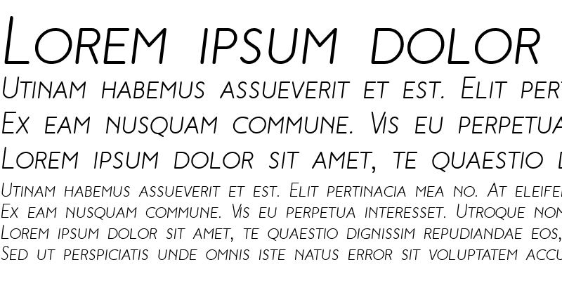 Sample of Malvern SC Italic
