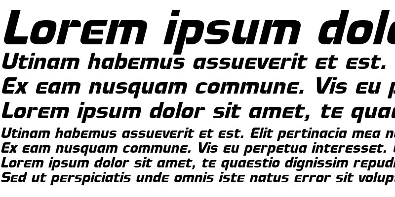 Sample of ManiaC Italic
