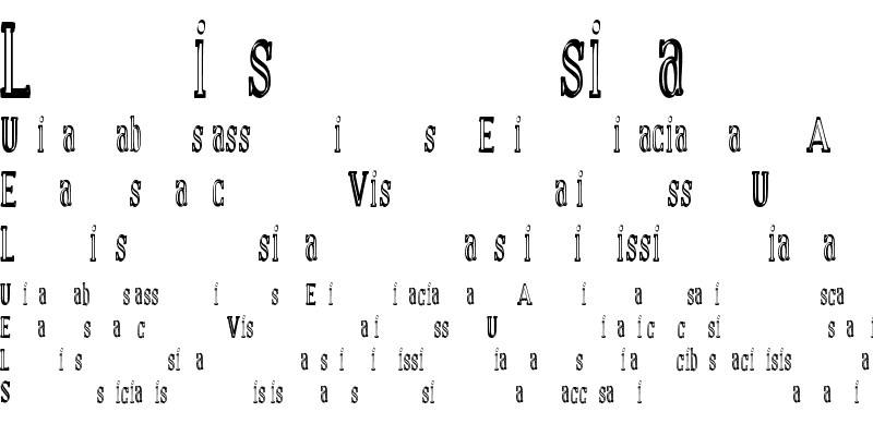 Sample of manual font basic demo Regular