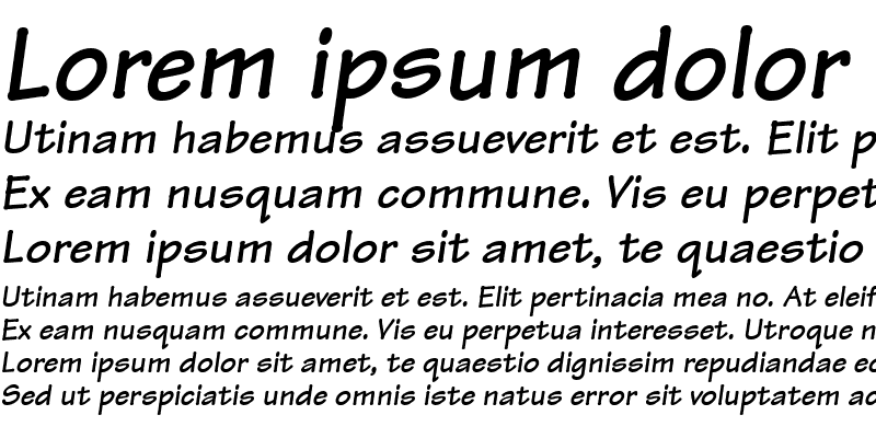 Sample of Manual SSi Bold Italic
