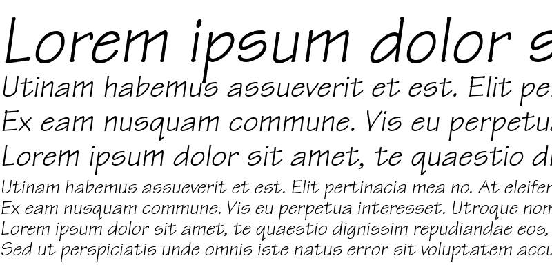 Sample of Manual SSi Italic