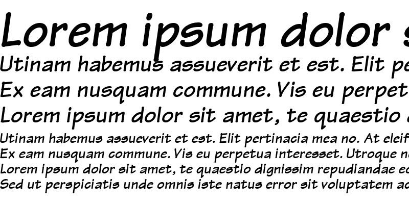 Sample of ManualSSK Bold Italic