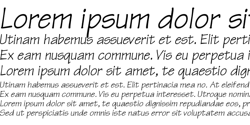 Sample of ManualSSK Italic
