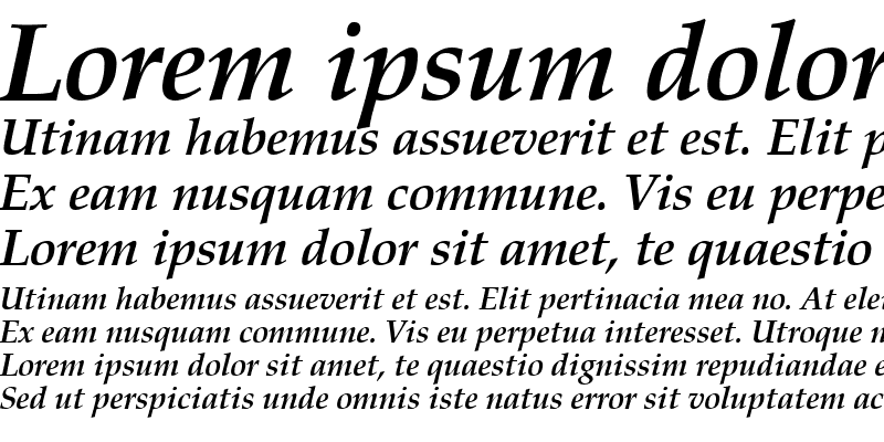 Sample of Manuscript Bold Italic
