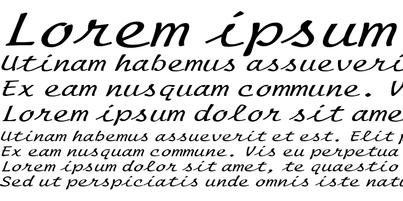 Sample of Manuscript Extended Italic