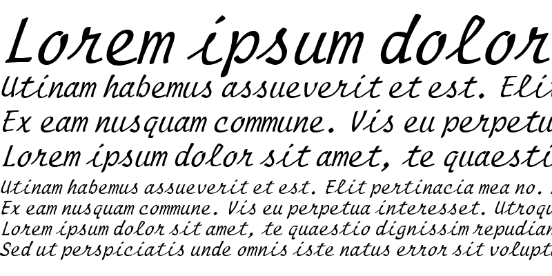 Sample of Manuscript Italic