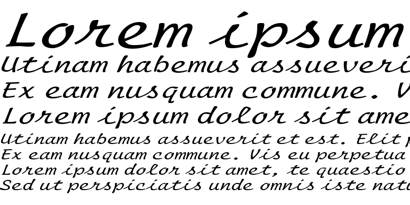 Sample of ManuscriptExtended Italic