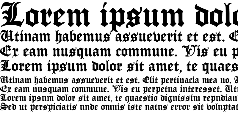 Sample of Manuskript Gotisch