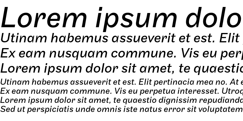 Sample of Maple Regular Italic