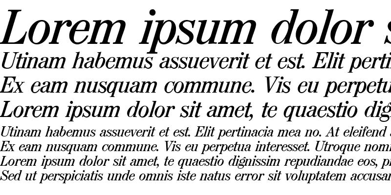 Sample of MapType Italic