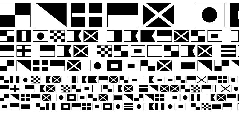 Sample of Maritime Flags