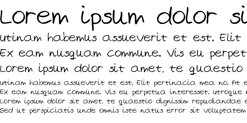 Sample of Marjan's handwriting