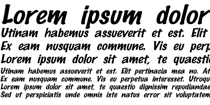 Sample of Marker-Extended Italic