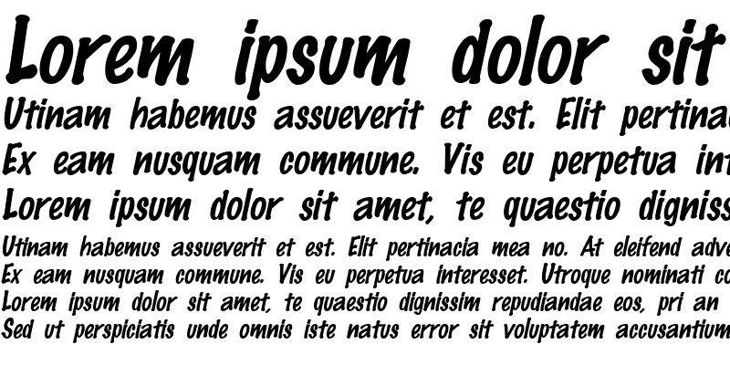 Sample of Marker Italic