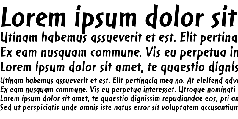 Sample of Markin LT Regular Bold Italic