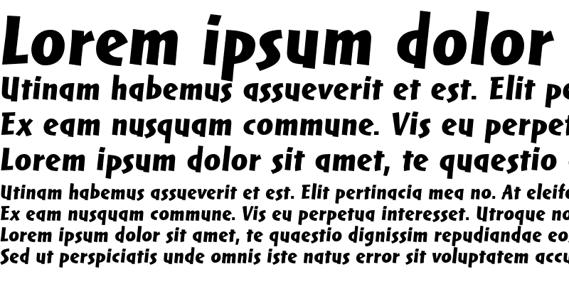 Sample of Markin LT UltraBold Italic