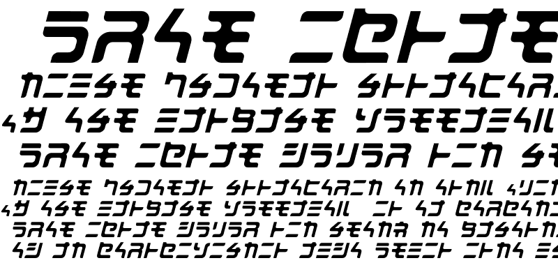 Sample of MarkingMarker KANA Italic