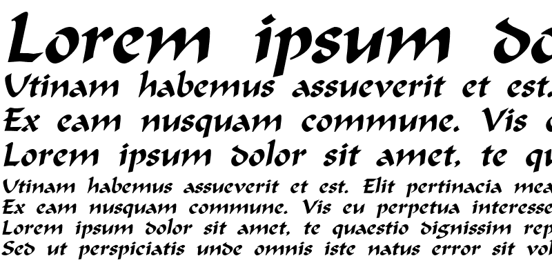 Sample of Marlin Italic
