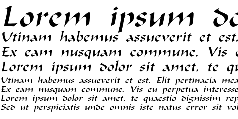 Sample of Marlin Thin Italic