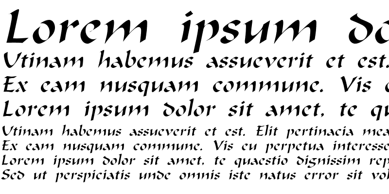 Sample of MarlinThin Italic
