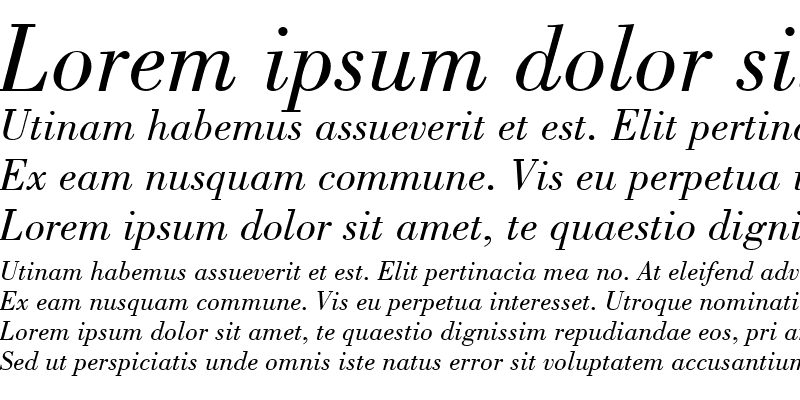 Sample of Marque Italic