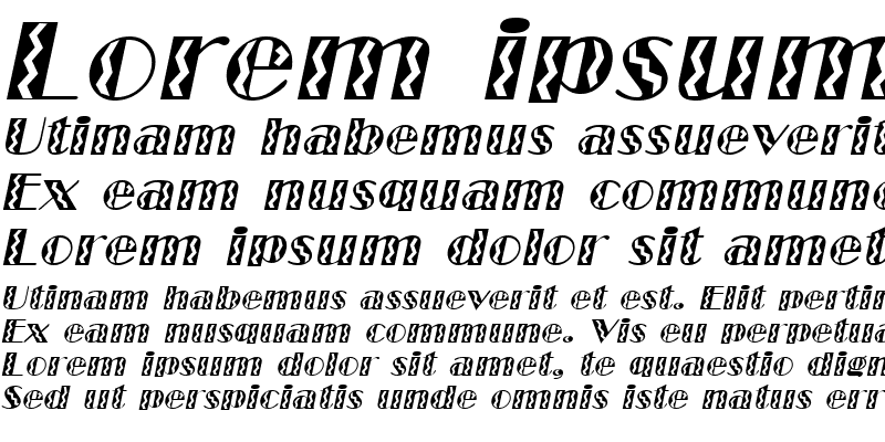 Sample of MarqueeFlash Italic