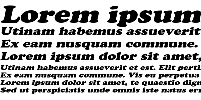 Sample of Marshmallow-Extended Italic