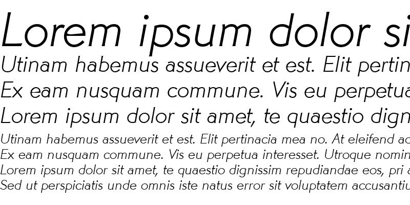 Sample of MartinGotURWTLig Italic