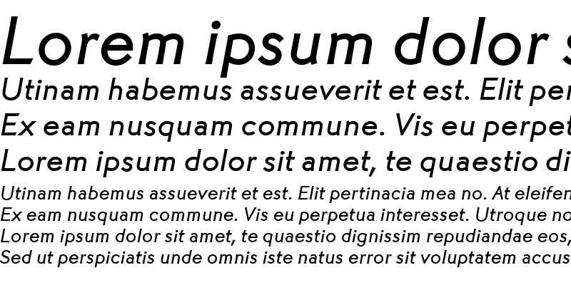 Sample of MartinGotURWTMed Italic