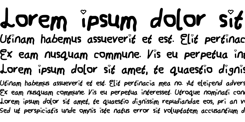 Sample of MartyyFont